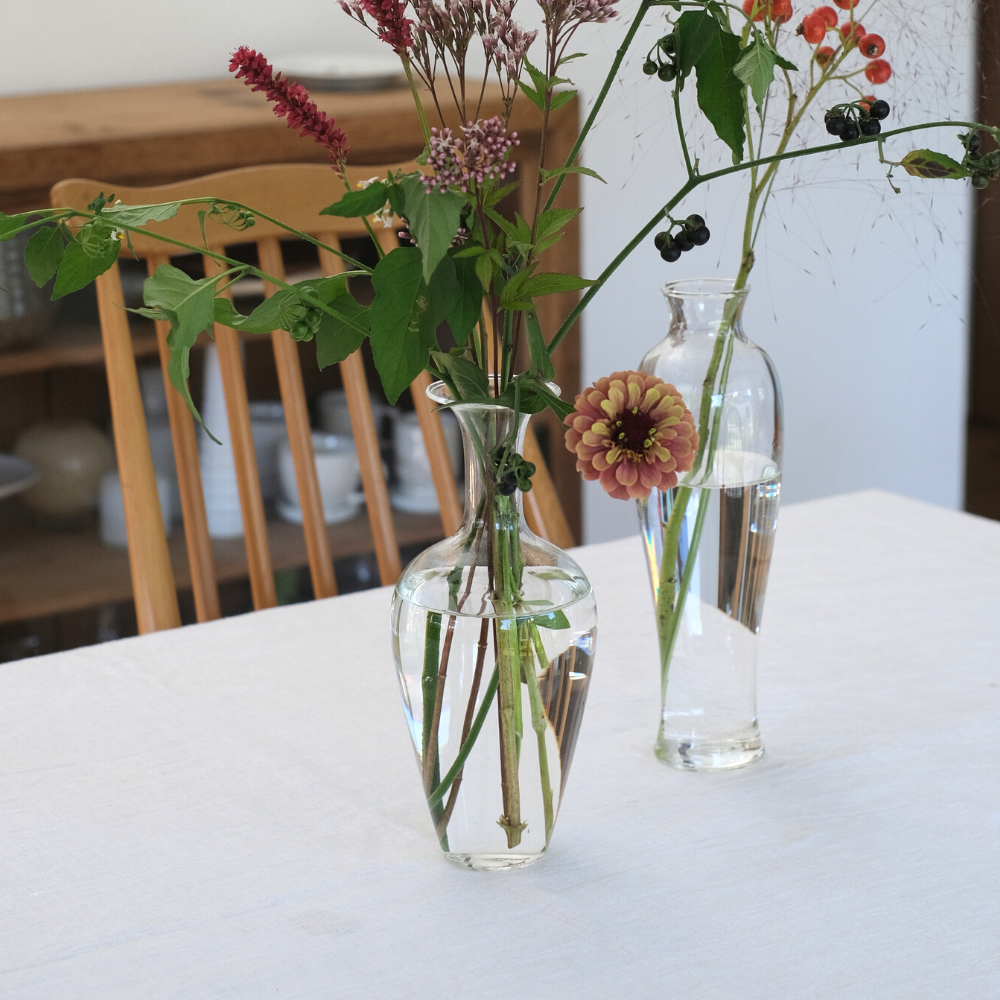 名品の花瓶です シンプルでおしゃれなガラスの花瓶|とうめい|ドライフラワー