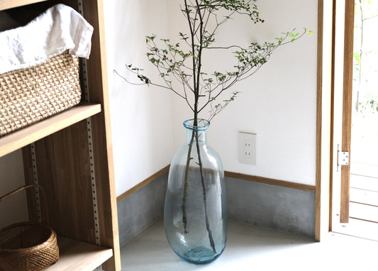 ドウダンツツジ 枝ごと 活ける 飾る 長持ちさせる 活け方 大型 花瓶 ビックサイズ