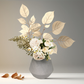 【アウトレット品】すず型 グレーの丸みのある陶器の花瓶 Lサイズ
