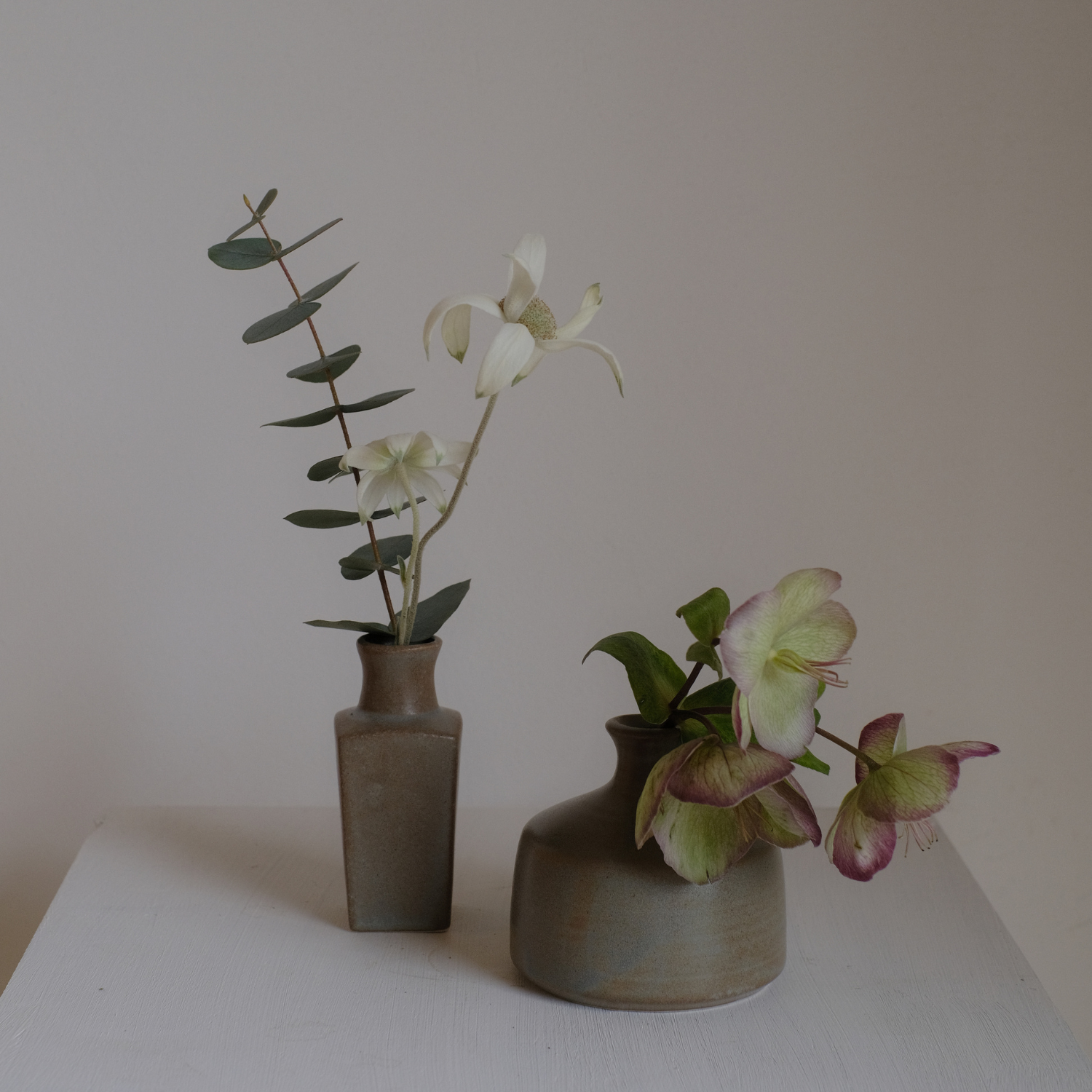 日本製|かわいい陶器の花瓶|美濃焼|北欧風|カク肩小瓶@鉢の 日本製|かわいい陶器の花瓶|美濃焼|北欧風|カク肩小瓶@鉢の