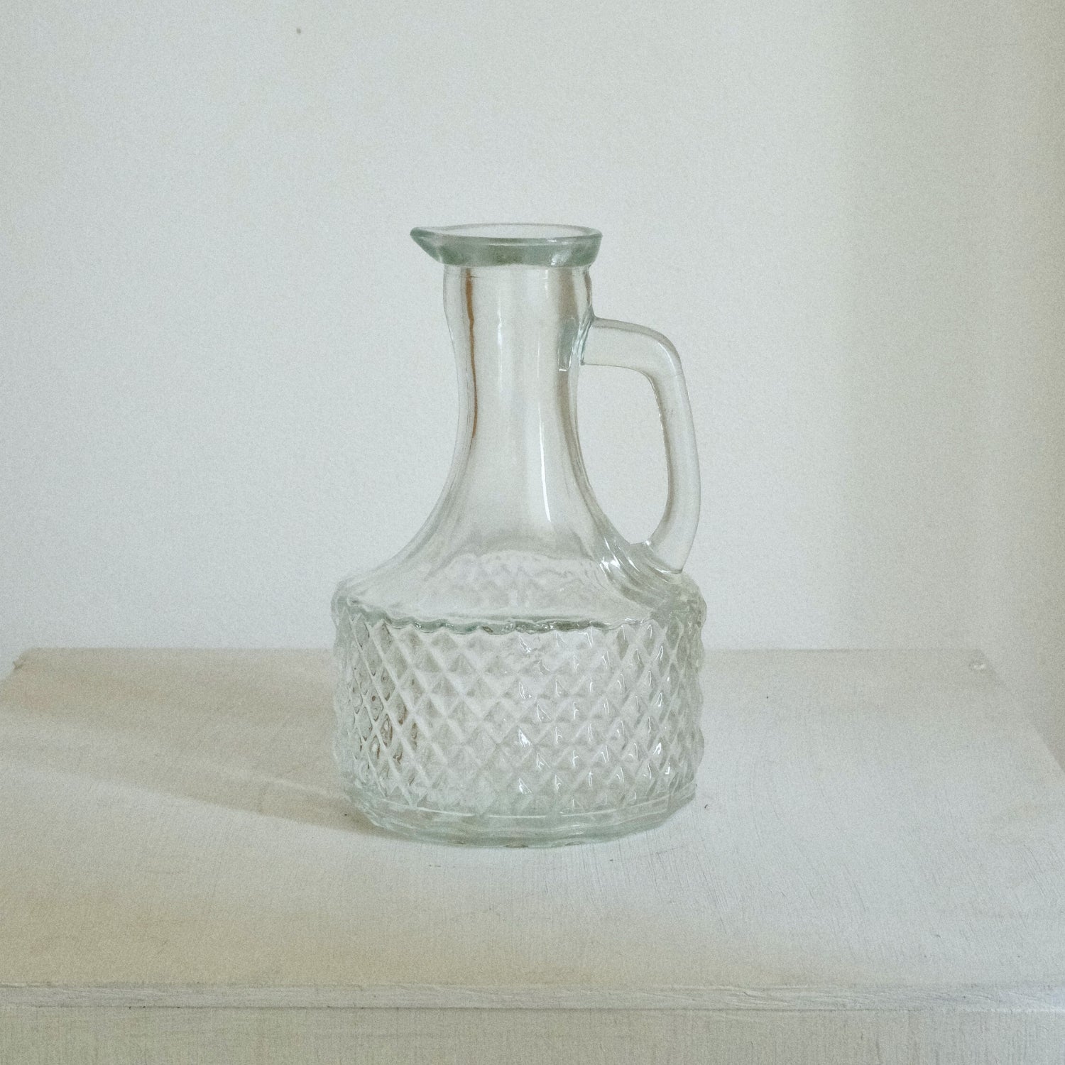 チェック柄ガラス花瓶 f70410.jpg