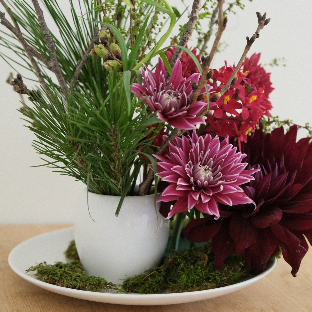 G7広島サミット使用された花器】陶器のフラワーベース 花瓶