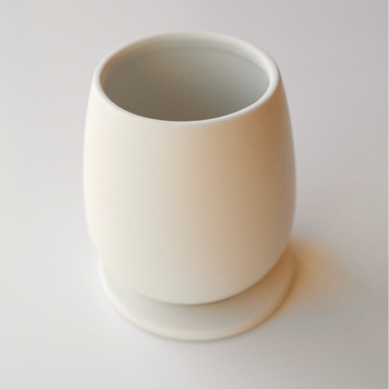 安い】おしゃれ 陶器の鉢 たまごさん|卓上サイズ|白 グレー マット 安い】おしゃれ 陶器の鉢 たまごさん|卓上サイズ|白 グレー マット
