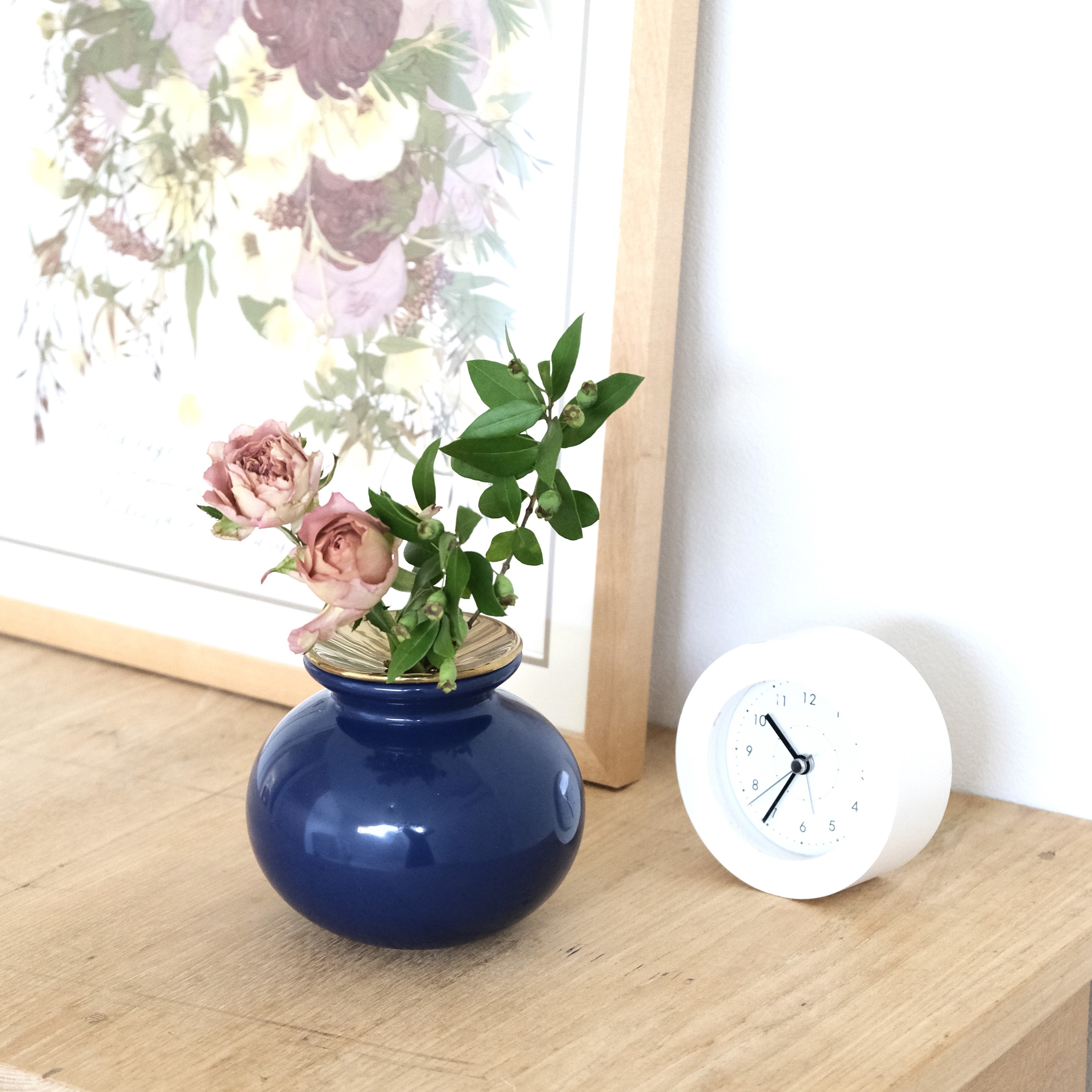 鉢 花器 北欧デザイン ブルー - 花瓶